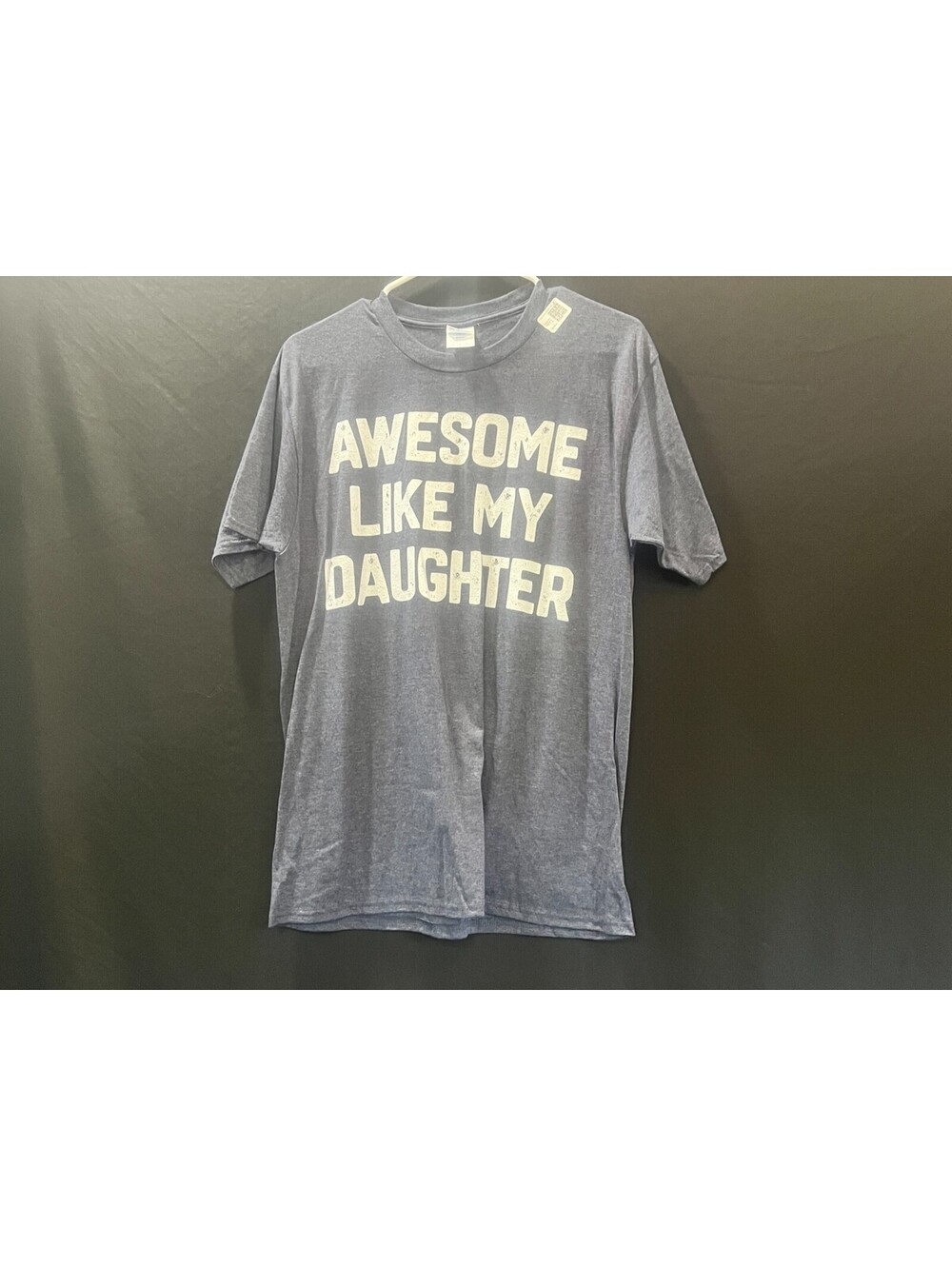 Port & Company Adult M Awesome Like My Daughter Graphic T-Shirt Gray